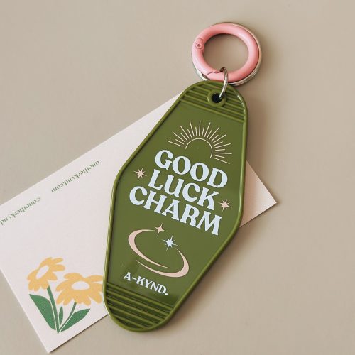 Good Luck Motel Keychain (Retro)